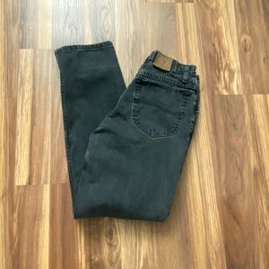 Lee faded black denim size 32 x 32 relaxed, fit straight leg